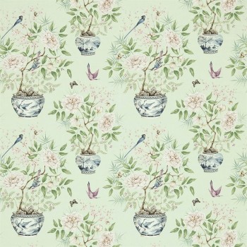 Tissu Romey's Garden Sea Green de Zoffany | Laurine Déco