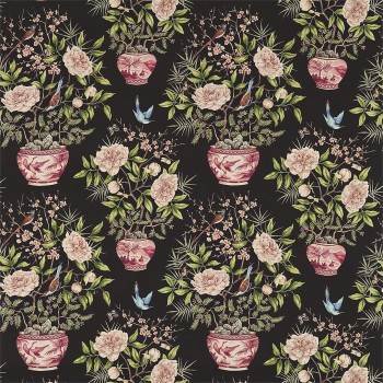 Tissu Romey's Garden Ebony de Zoffany | Laurine Déco