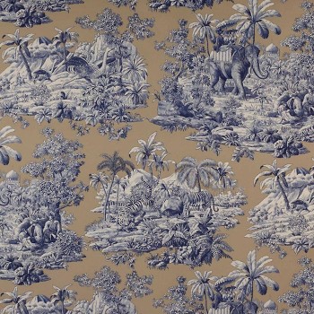 Tissu Bengale Saphir de Manuel Canovas | Laurine Déco
