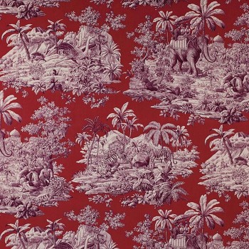 Tissu Bengale Grenat de Manuel Canovas | Laurine Déco