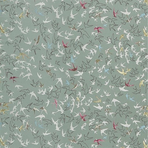 Tissu Song Birds Aegean - Sanderson