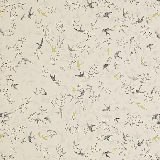 Tissu Song Birds Ecru - Sanderson