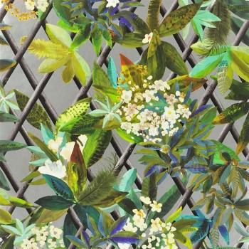 Papier Peint Canopi Argent de Christian Lacroix | Laurine Déco