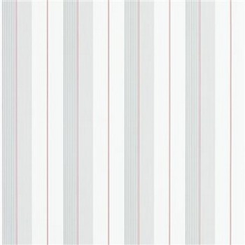 Aiden Stripe - Granite/Red