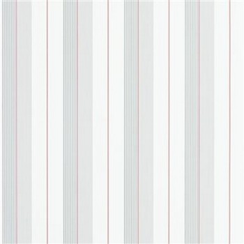 Aiden Stripe - Granite/Red