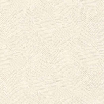 Papier peint Calathéa Neige Poudre - Acajou - Casamance