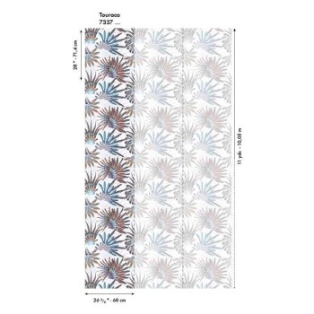 Papier peint Touraco Multicouleurs - Acajou - Casamance