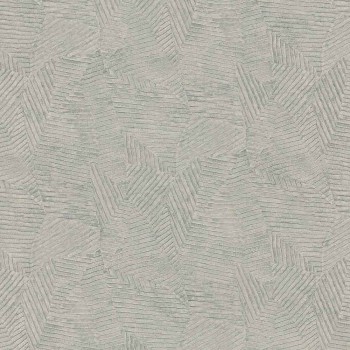 Papier peint Calathéa Mastic - Acajou - Casamance