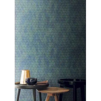 Papier peint Irony Bleu Topaze - Shadows - Casamance