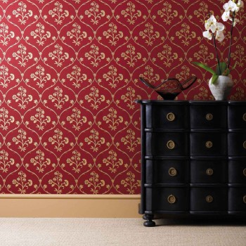 Papier peint Cranford Cherry Gold - LITTLE GREENE