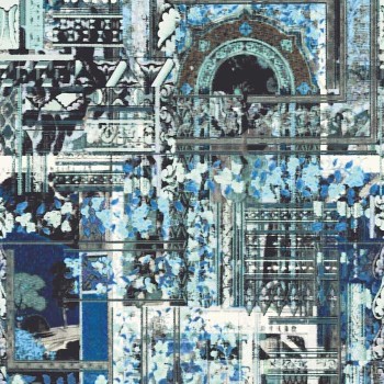 Papier peint Lotus Bleu