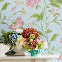 Papier peint china rose