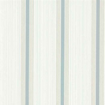Papier peint Cavendish Stripe brush blue