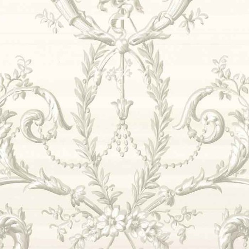 Papier peint Versailles argent