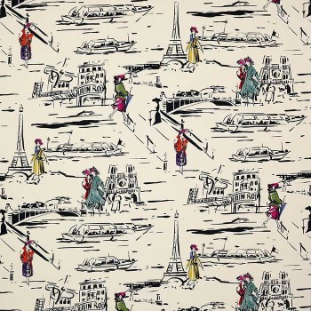 Tissu La parisienne de Manuel Canovas | Laurine Déco
