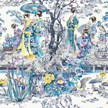 Papier Peint Japanese Garden de Osborne & Little | Laurine Déco