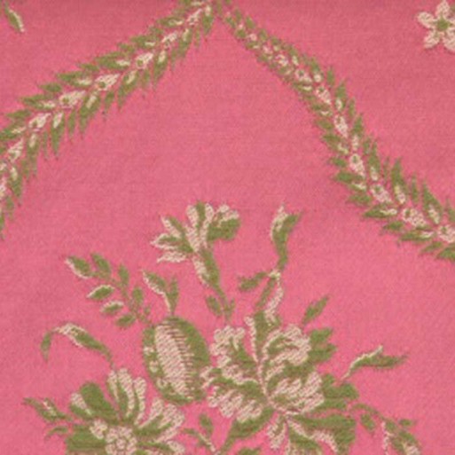 Tissu Lampas Fragonard Framboise