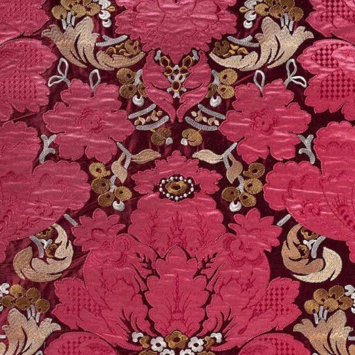 Tissu Bergamasques Framboise