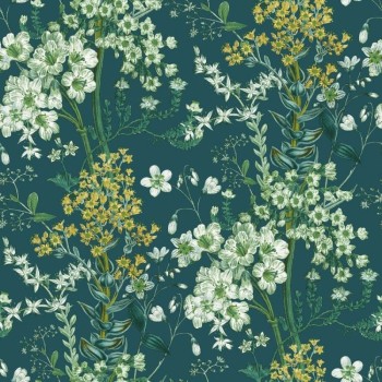 Papier peint Ayana bleu canard - Naturoscope - Montecolino