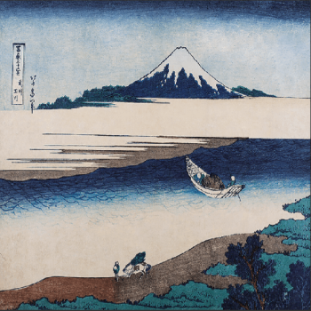 Hokusai bleu/blanc
