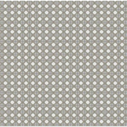 Rattan overlay lattice gris