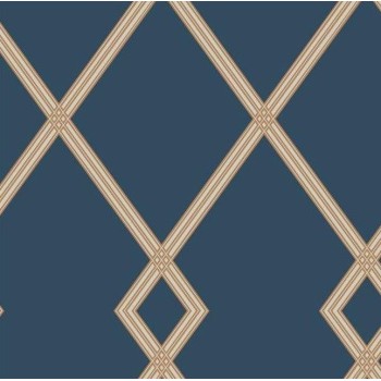 Ribbon Stripe Trellis marine