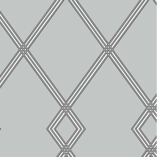 Ribbon Stripe Trellis gris