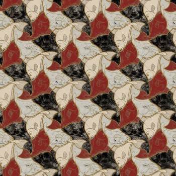 Fish red/nero