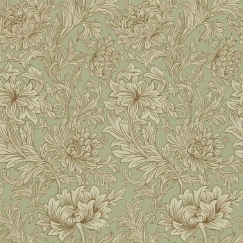 Chrysanthemum toile eggshell/gold