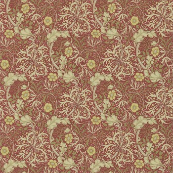 Morris seaweed red/gold