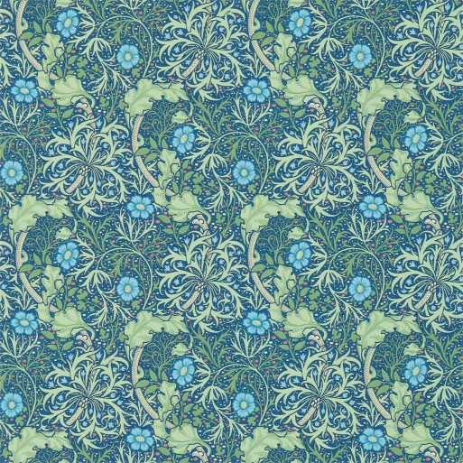 Morris seaweed cobalt/thyme