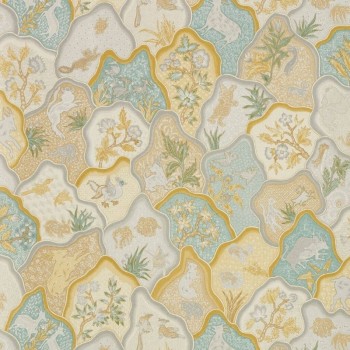 Toile des indes jaune