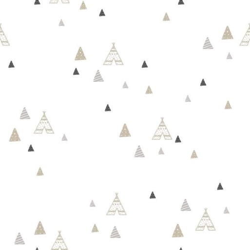 Tipi beige et gris