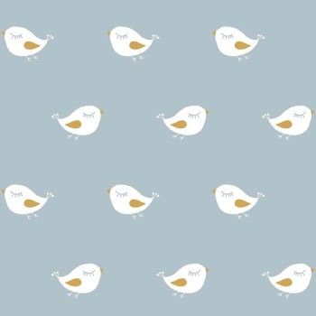 Oiseau pailleté bleu