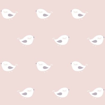 Oiseau pailleté rose