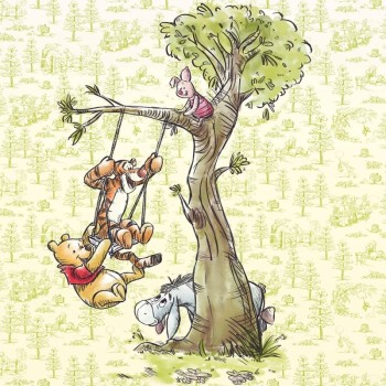 Winnie the pooh in the wood