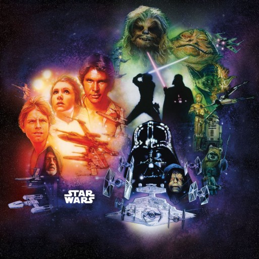 Star wars classic poster collage