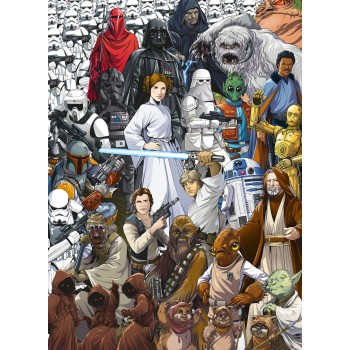 Star wars classic cartoon collage