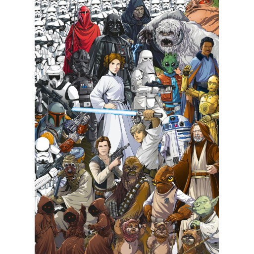 Star wars classic cartoon collage