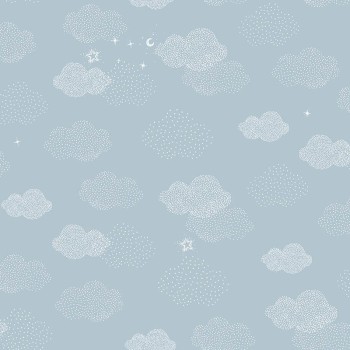 Nuit étoilée bleu clair