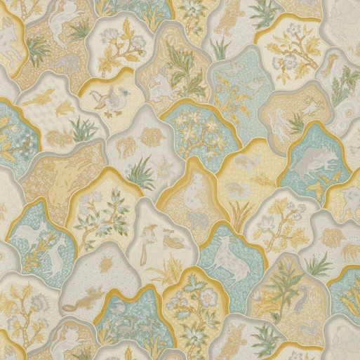Toile des Indes Jaune