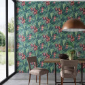Green Wall Emerald Green / Red