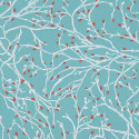Twiggy Duck Egg / Terracotta W7339-06