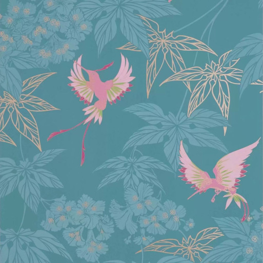 Grove Garden Teal / Pink