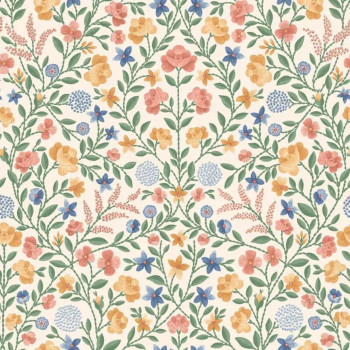 Court Embroidery coral