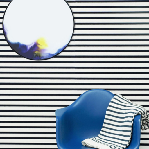 Papier peint Quiberon Indigo Jean-Paul Gaultier