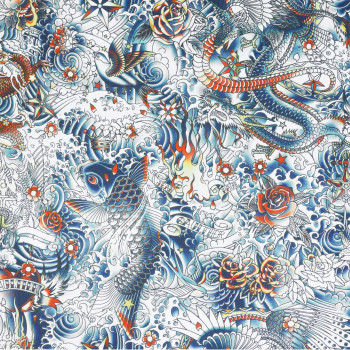 Papier peint Irésumi Mulitcolor Jean-Paul Gaultier