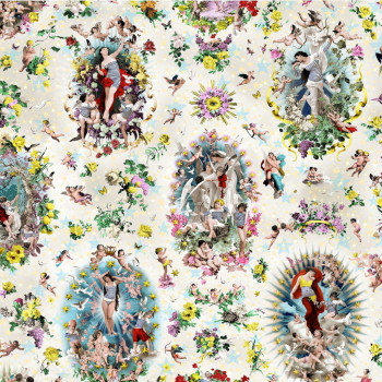 Papier peint Récréation Multicolor Jean-Paul Gaultier