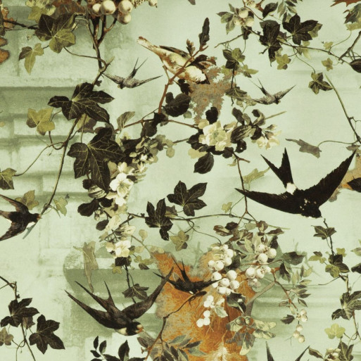 Papier peint Hirondelles Automne Jean-Paul Gaultier