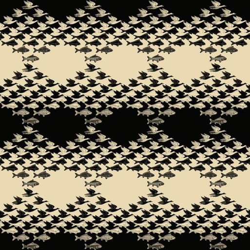 Sky and water beige/noir 23120